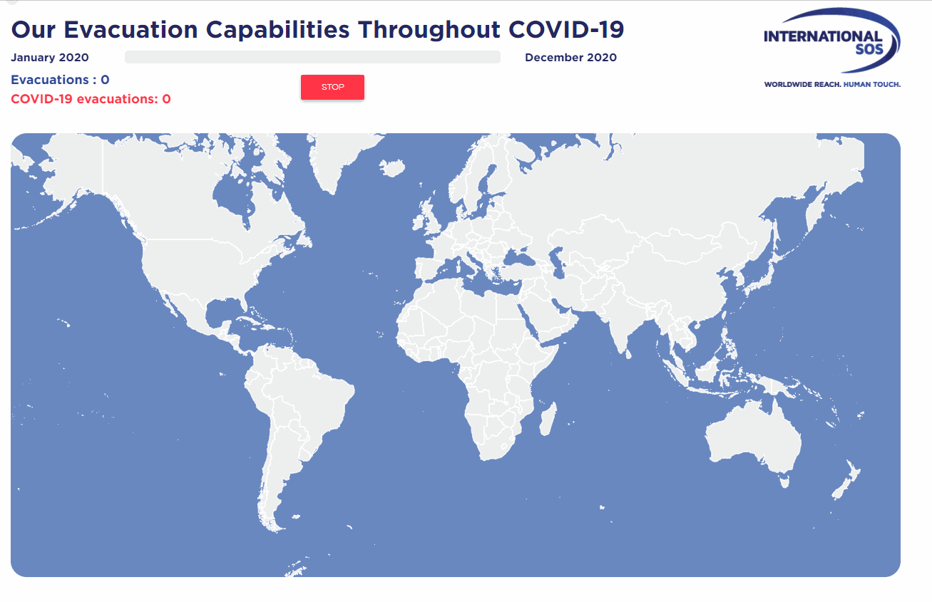 Evacuations Managed by International SOS in 2020